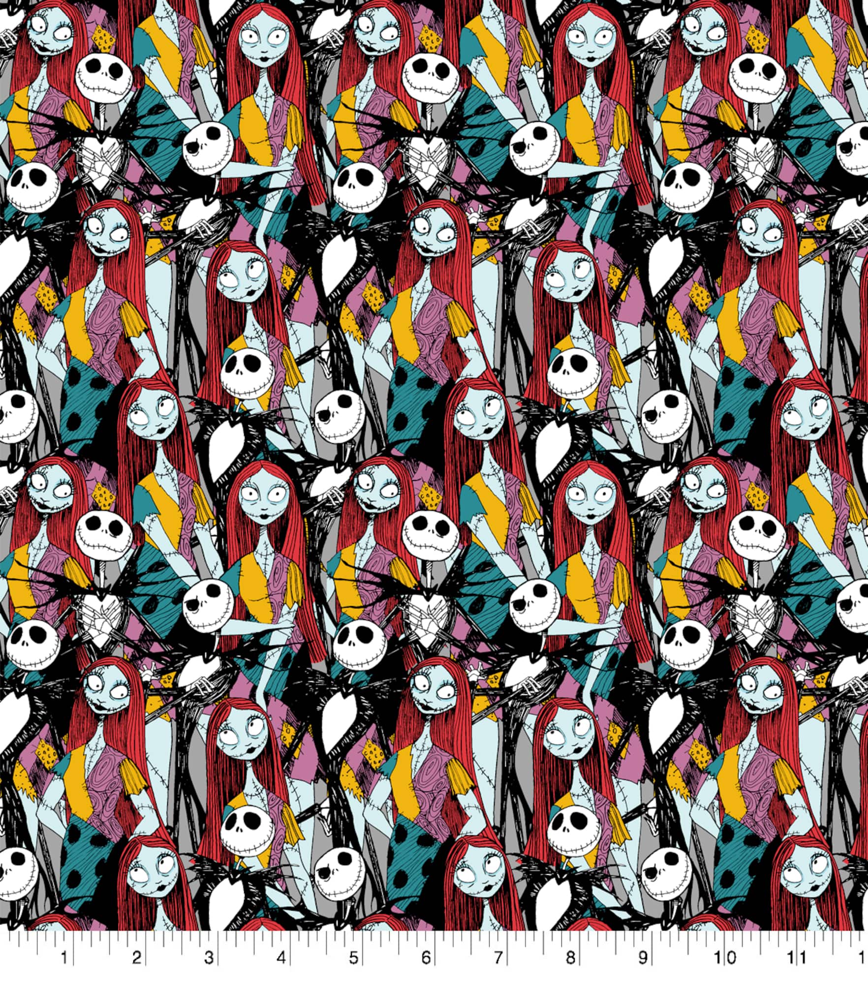 Disney® The Nightmare Before Christmas Sally & Jack Packed Cotton Fabric